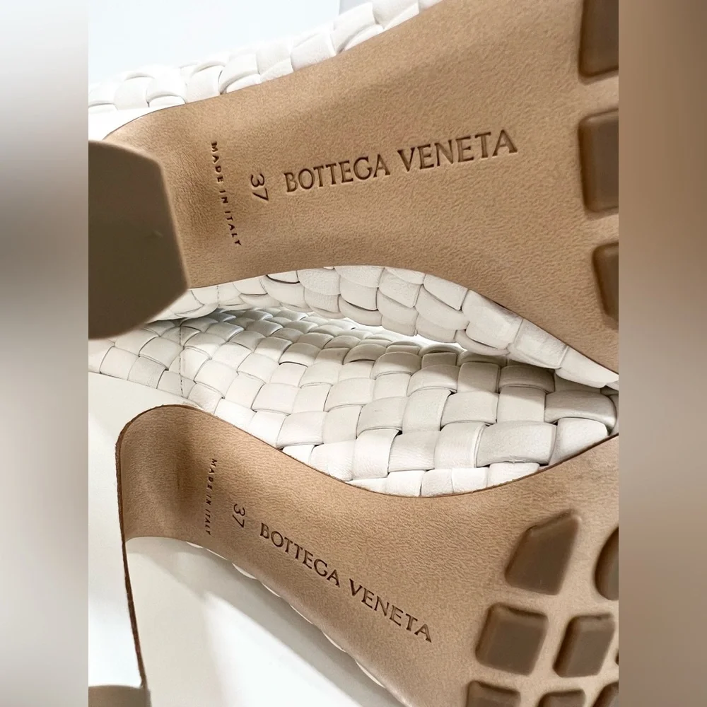 Bottega Veneta Canalazzo Woven Leather Over-the-Knee Intrecciato Boots